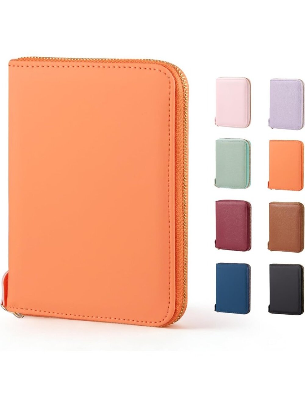 Stylish RFID Blocking Passport Holder with Zipper, Waterproof Travel Wallet for